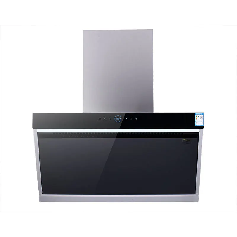 Range Hood Side Suction Large Suction Automatic Heat Cleaning Household Smoke Exhaust Machine Range Hood Kitchen