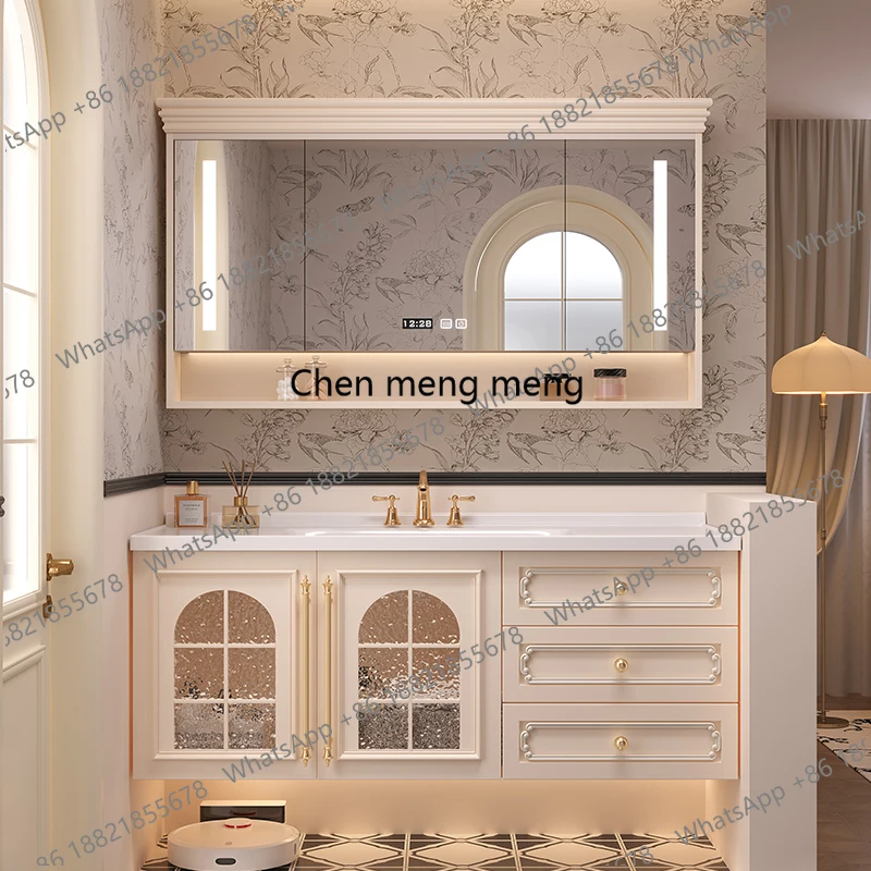 b567 Storage Drawers Bathroom Cabinet Interior Dividers Mirror White Bathroom Cabinet Shelving Modern Badkamer Meubel Accessorie