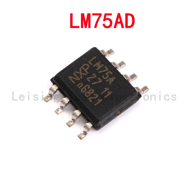 10 pieces of LM75AD SOP-8 temperature sensors, 100% brand new, original chipset, integrated circuit, electronic component, surfa