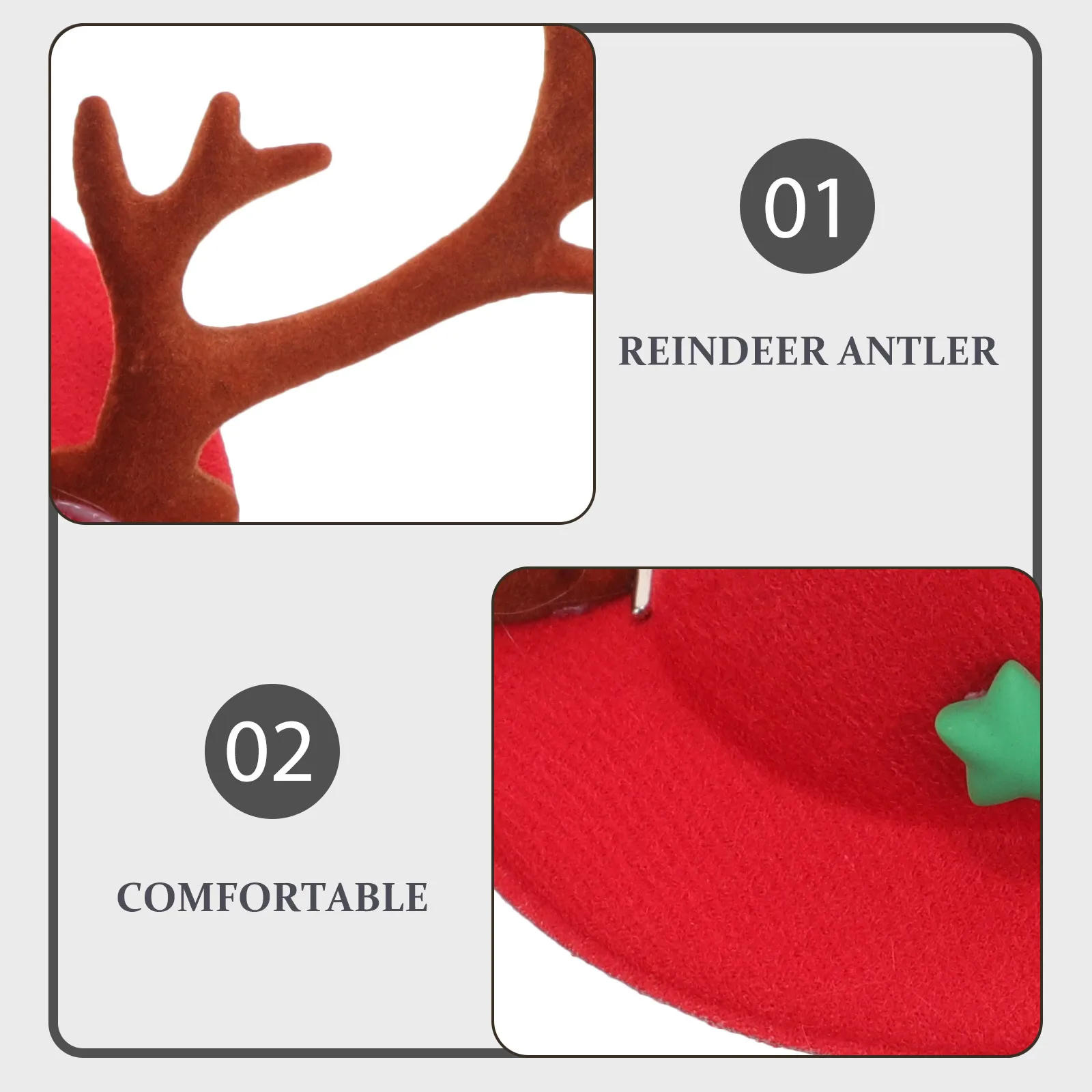 

Reindeer Antler Pet Hat Christmas Dog Cat Xmas Party Costume Puppy Headdress Christmas Pet Cap Cat Hat Xmas Dog Cap