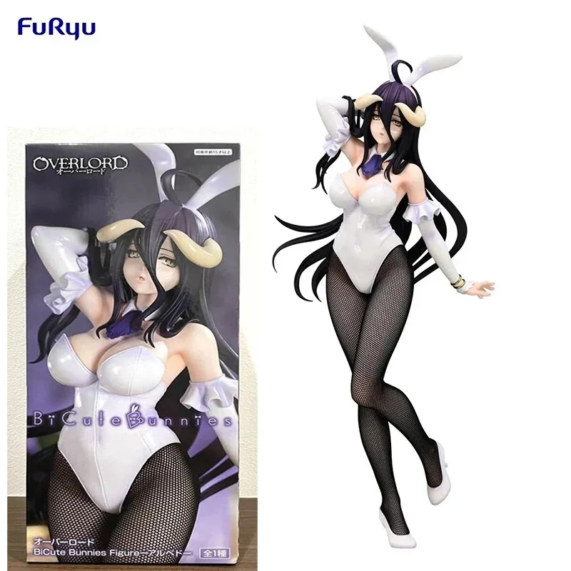 

В наличии FuRyu BiCute Bunny OVERLORD Albedo Black Silk Bunny Girl Ver. Аниме экшн-фигурки из ПВХ, 30 см, игрушка, подарок для друзей