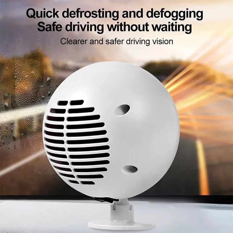 Portable Car Heater Mini Planetary Car Heater 12 High-power Defrosting and Defogging Car Quick HeatingFan Easy To Install