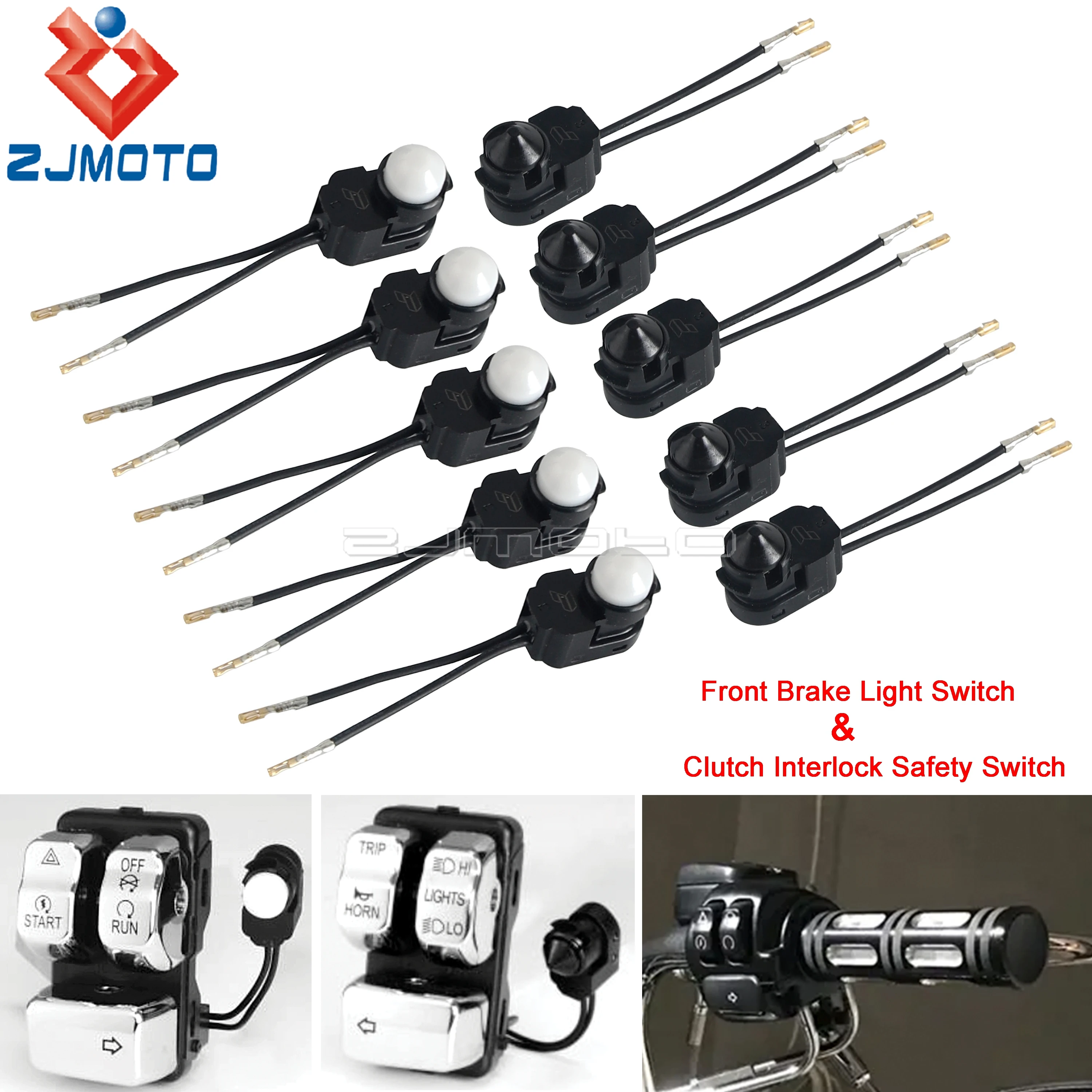 Handlebar Replace Switch Button For Harley Dyna Super Glide FXD 2012-17 Sporster XL 1200 883 2014-21 Brake Clutch Safety Switch