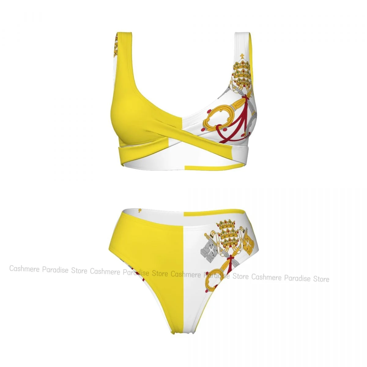 

The Push-Up Bikinis Sets Woman 2025 Vatican Flag Sexy Swimsuit Women