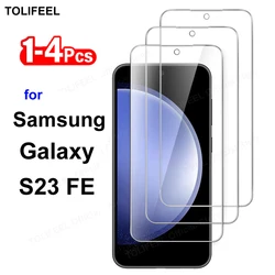 Tempered Glass For Samsung Galaxy S23 FE Screen Protector Film HD Crystal 9H Protective Transparent Phone Glass