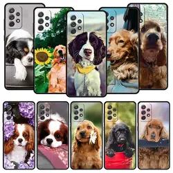 Cocker Spaniels Dog Lovely Case for Samsung A51 A71 A21S A12 A11 A15 A25 A31 A41 A52 A32 A23 A33 A53 A73 A03S A05S A13 5G Cover