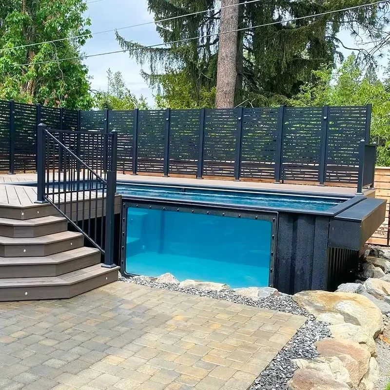 Window on Sale Pool Tools & Accessories 20ft 40ft Fiberglass Above Ground House Container Swimming Pool