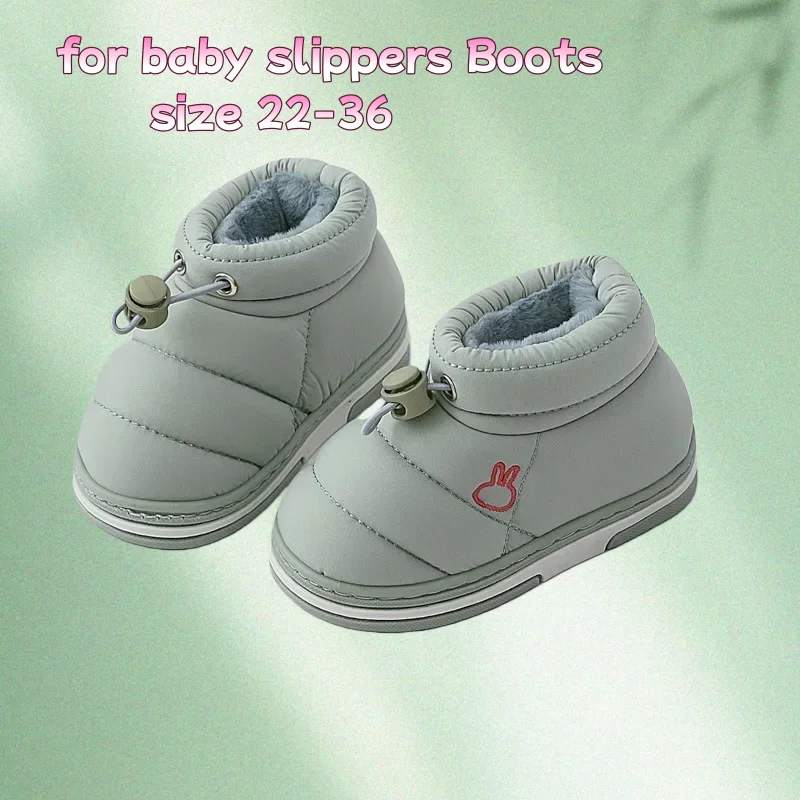 

Детские зимние теплые сапоги для маленьких девочек, обувь на плоском каблуке, детская домашняя обувь для мальчиков, нескользящая обувь для детей 0-10 лет
