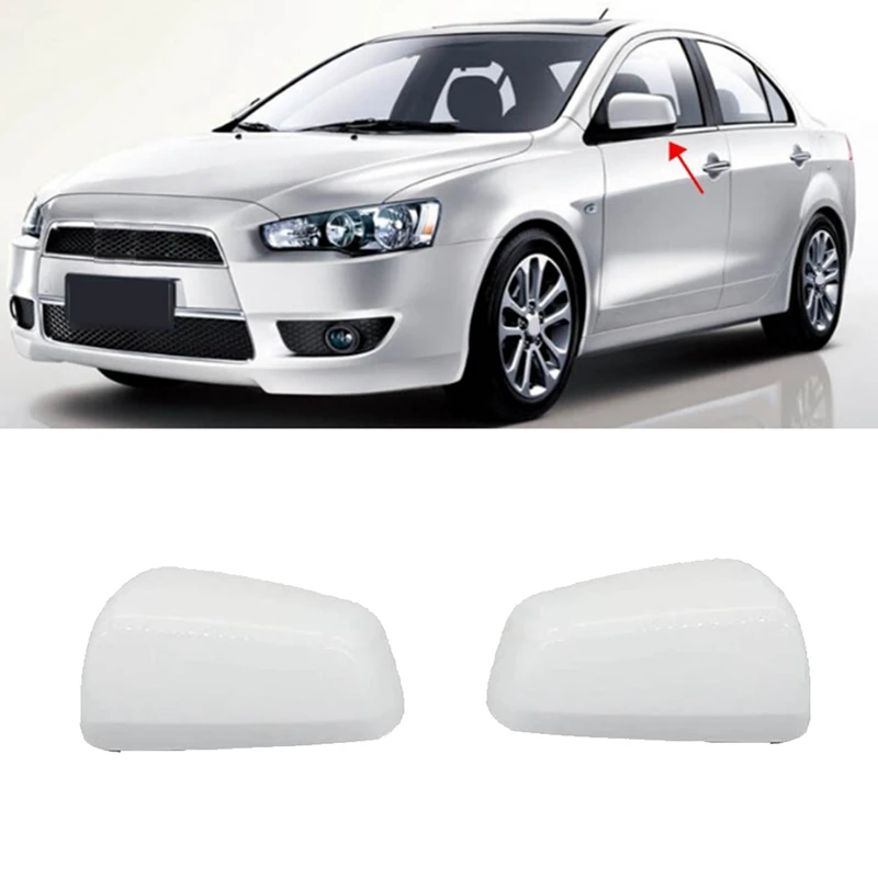 Car Rearview Side Mirror Cap For Mitsubishi Lancer EX 2008- 2012 Door Rearview Mirror Cover Parts