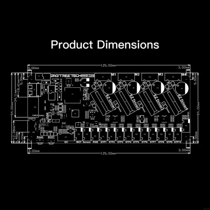 R58F MMB Can ERCF Control Scheda Open Source Bus 32 bit, 64MHz con driver 2+2ez