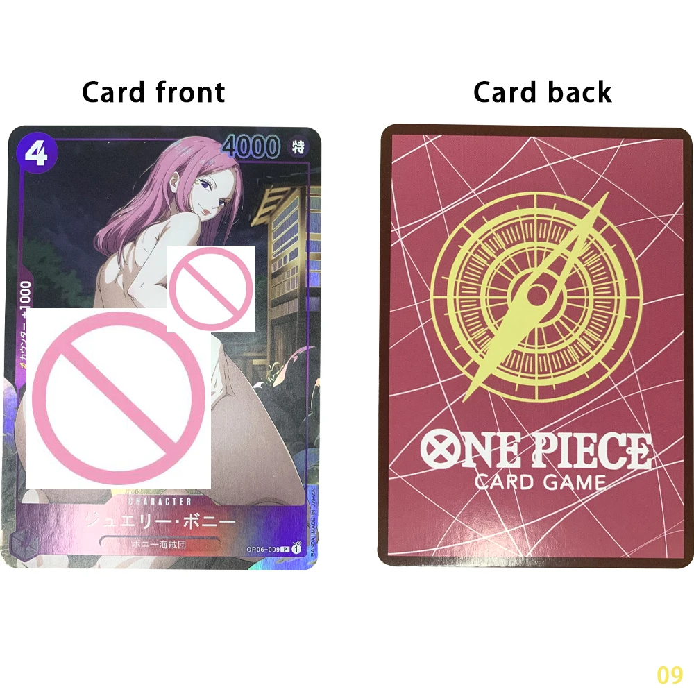 Anime OPCG Sexy Nude Card Busty Beauty Jewelry Bonney Yamato Naked Collection Card Refractive Color Flash Gifts 63*88mm