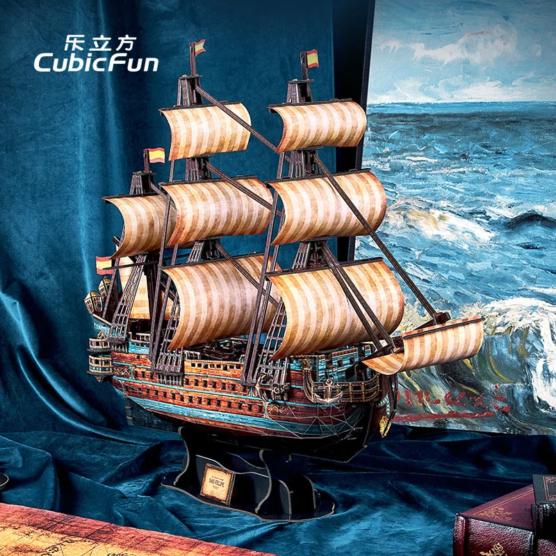 

3D jigsaw Puzzle Of The St. Philip Model Children's Nautical Lntelligence Assembly Toys DIY Desktop Ornaments P601