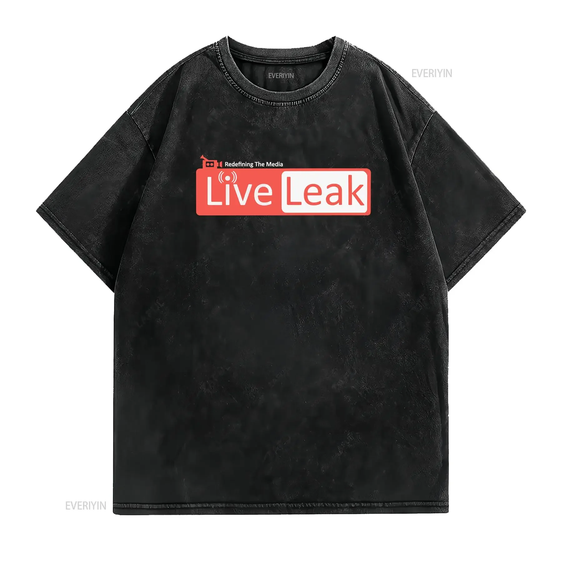 Live Leak Logo T shirt Various Sizes Rotten dot com Early internet Liveleak vintage Washed streetwear Soft Versatile Casual