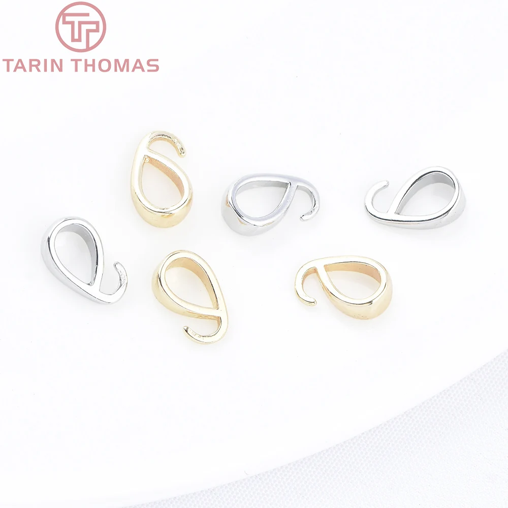 (9642) 20PCS 2,7x9,5x4,5MM 24K Gold Farbe Messing Halskette Anhänger Anschluss Verschlüsse Diy schmuck Erkenntnisse Zubehör Großhandel