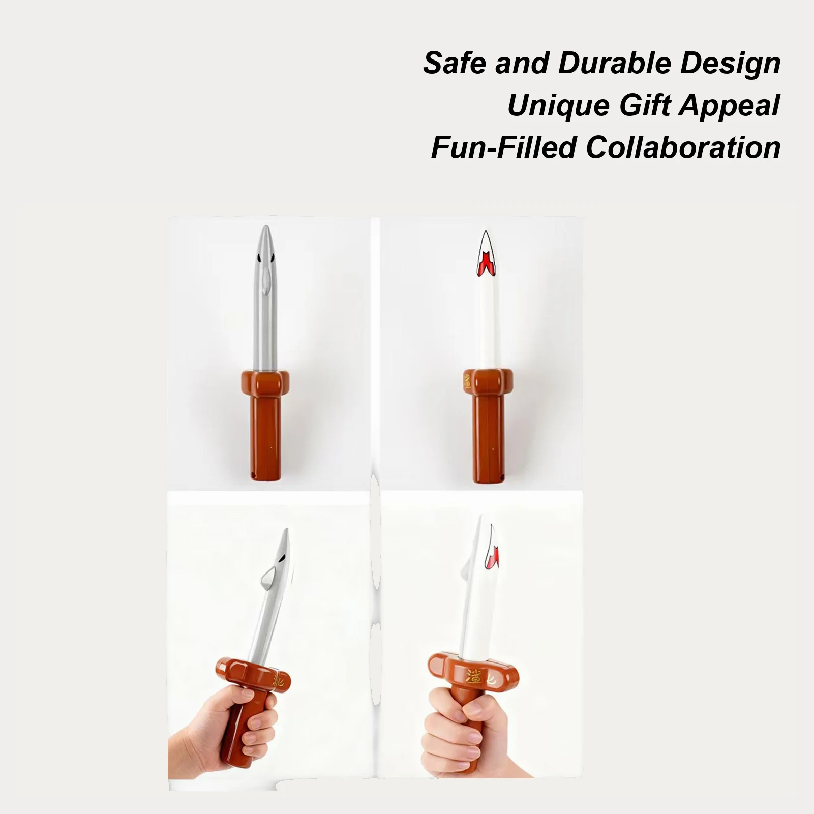 Giocattolo di retrazione Design di squalo retrattile Taglierina giocattolo di retrazione di puntello di lunga durata per le vacanze di compleanno di feste all'aperto per interni domestici