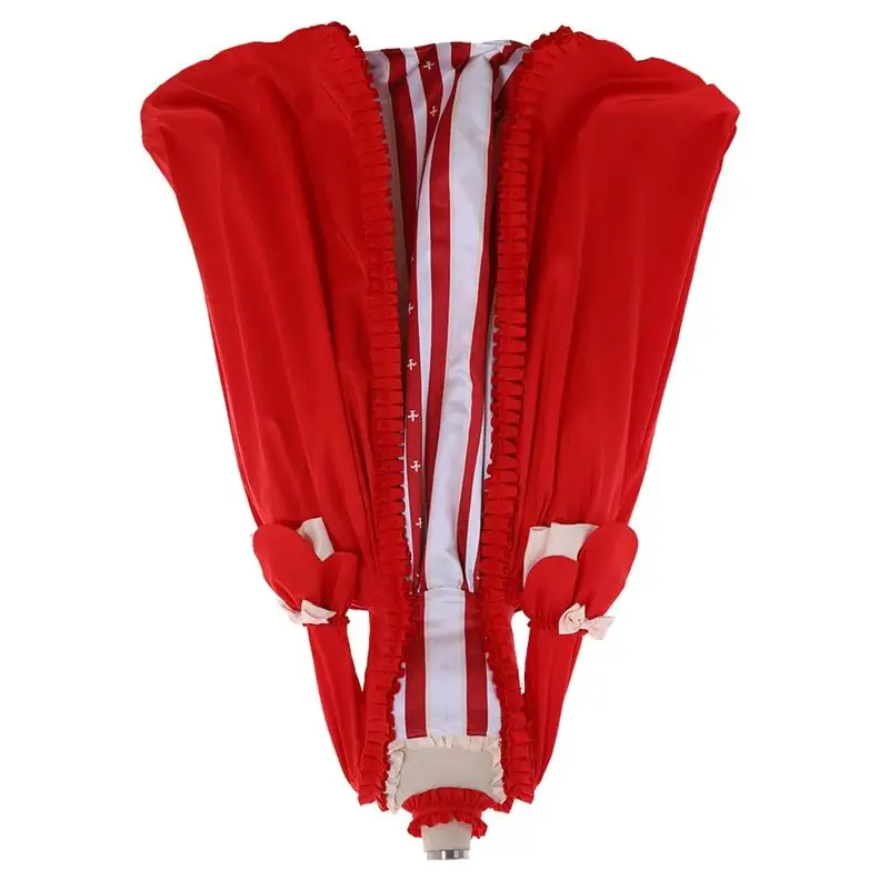 

Medieval Women Clothing Red Rococo Ball Gown Royal Court Noble Baroque Fancy Party Georgian Dress