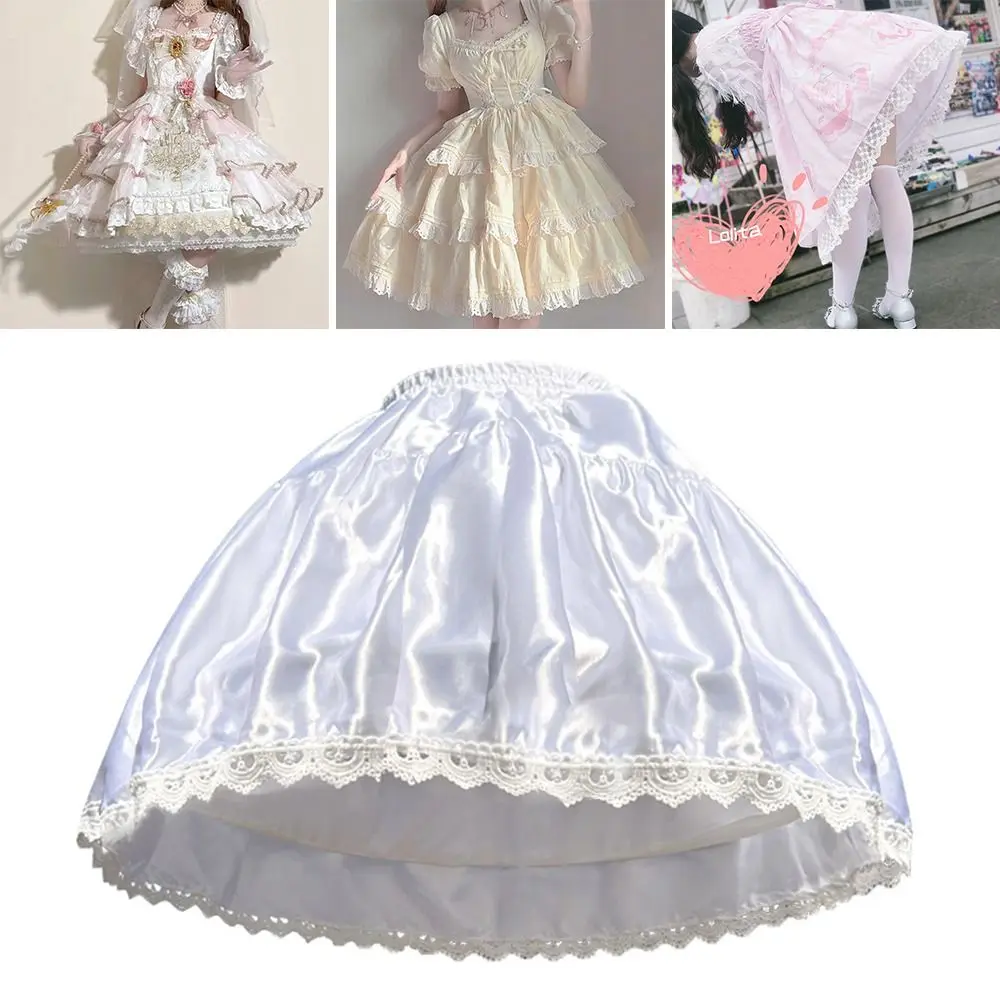 Fashion White Petticoat Lolita JK Underskirt Crinoline Cosplay Breathable Crinoline Skirt