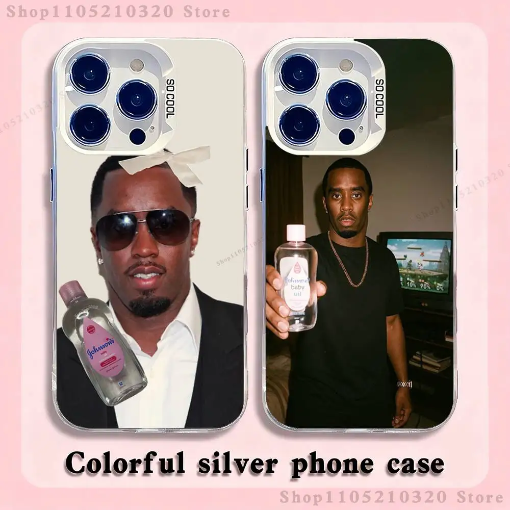 

P.D-Diddy B-Baby baby oil Phone Case For iPhone 17,16,15,14,13,12,11,Pro,XS,Max,Plus,Mini,SE4,E white Matte Shockproof Cover