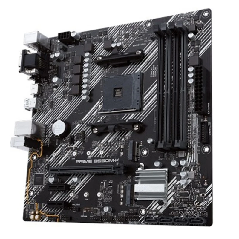 Imagem -02 - Soquete de Motherboards Usado para Prime B550m-k Am4 Ddr4 128gb Amd B550 Desktop Mainboard m2 Nvme Usb 3.0