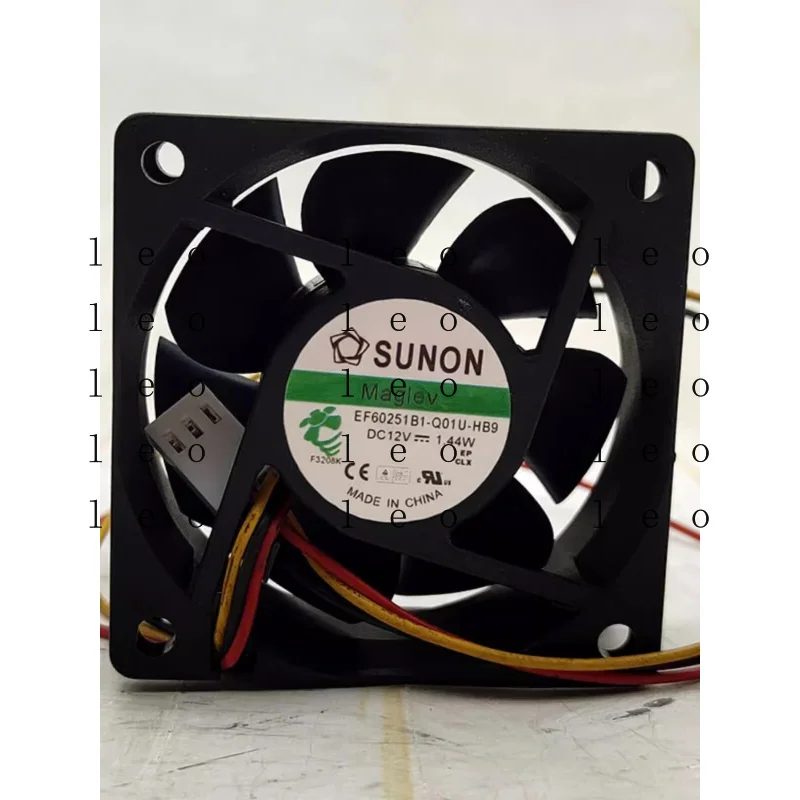 BB  for  SUNON EF60251B1-Q01U-HB9 6025 DC12V 0.12A 6CM 3-Pin Silent Cooling Fan