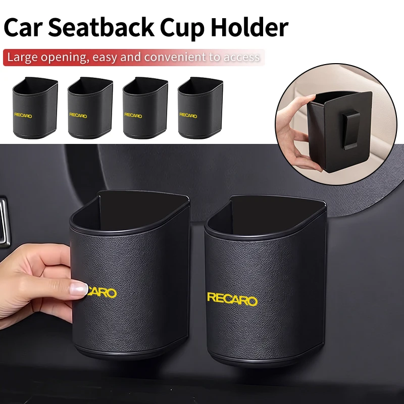 Car Door Water Cup Box Mug Drinks Storage Bag Accessories For Recaro Racing Auto Accessories 3