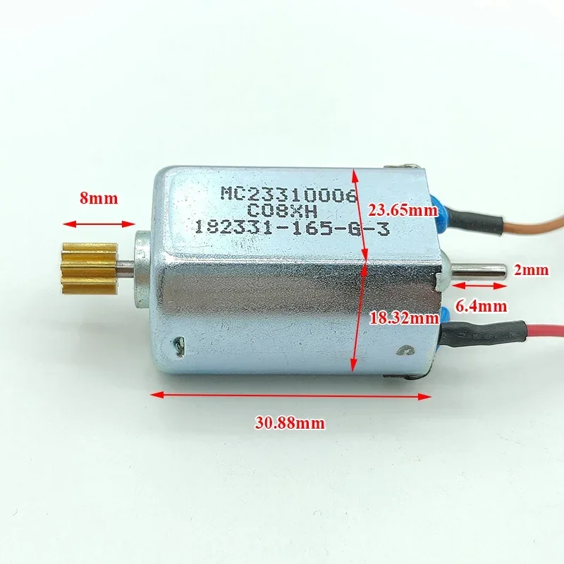 

MC2331 DC 6V 12V 18V 24V 24000RPM High Speed Carbon Brush Micro Dual Shaft Electric Motor DIY RC Car Rail Train Hobby Toy Model