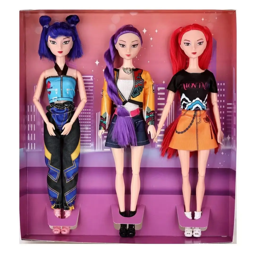 2026 New Music Style Demonic Group Anime Figure Rumi Mira Zoey Action Figure Cosplay Doll Cute Gift for Kids Birthday Gifts view 2