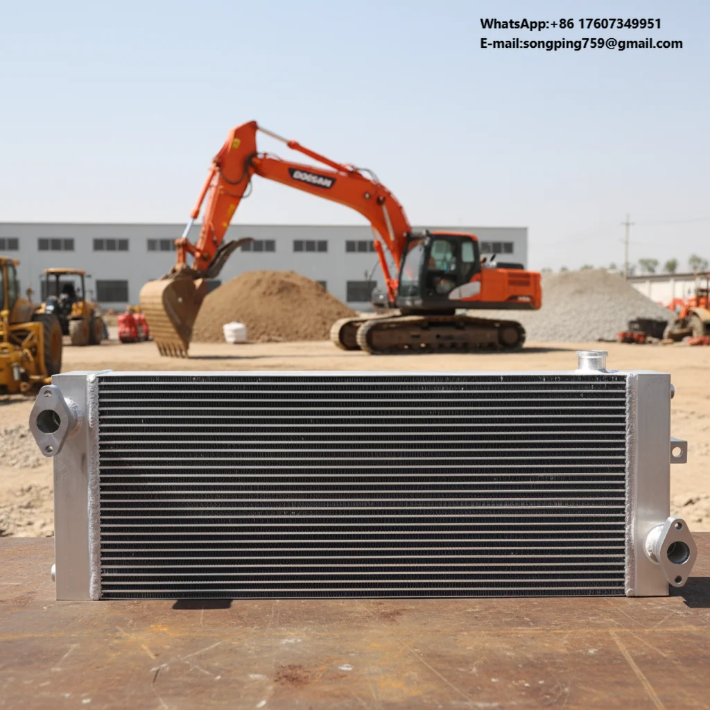 Doosan Develon  OEM Oil Cooler 400206-01074 for DX150WE-10/DX150WE-10N DX150WE-9C/DX150WE-9CN OEM Oil Cooler 400206-01074