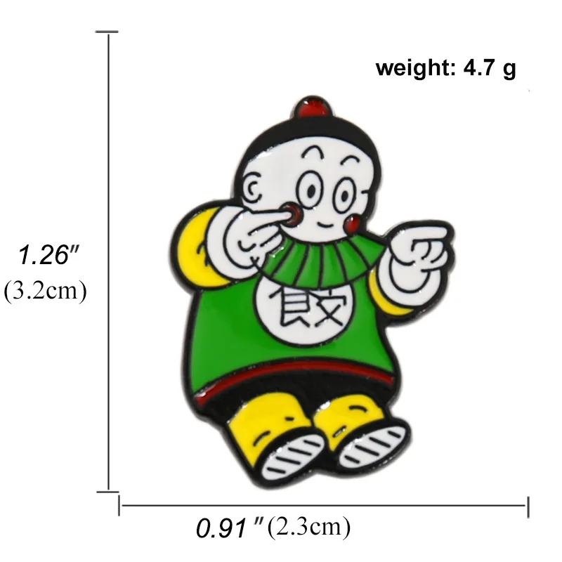 드래곤 볼 Wukong 애니메이션 라펠 핀 백팩 청바지 에나멜 브로치 핀, 여성 패션 쥬얼리 선물, 슈퍼 사이어인 원 만화 배지