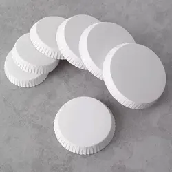 100PCs Disposable Paper Cup Lid Drinking Paper Cup Covers Coffee Tea Cup Paper Lids Restaurant Hotel Supplies