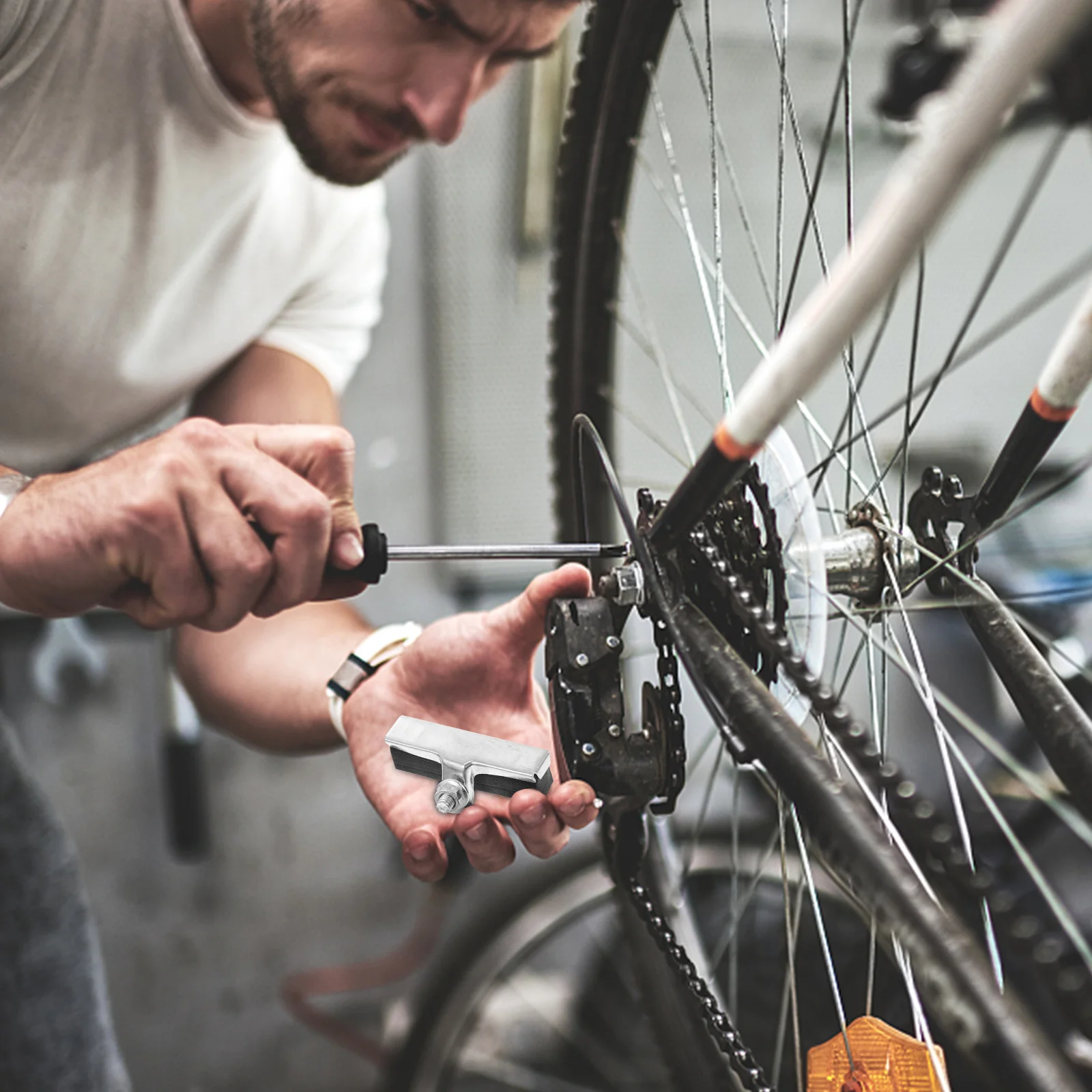 

10pcs Mountain Bike Pads Cycling Blocks Durable Silent Bike Brake Spacers Noise Reduction Brake Pads For Bicycle Braking Tools