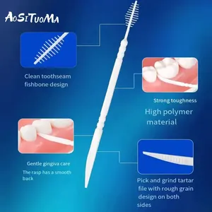 Interdental Pinsel für Kieferorthopädie, Zahnbürste, Zahnbürste, Zahnreinigung, Mundhygiene, AdvancedCare Tool, 300 Prozent pro Set 8 Kieferorthopädie der Hauptverkaufsbürste - №5