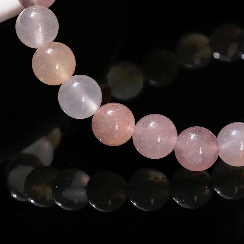 6 8 10 مللي متر الحجر الطبيعي البنفسجي حجر حبة سوار المرأة رومانسية الروحية شفاء مطاطا سوار اليوغا التأمل مجوهرات هدية #6