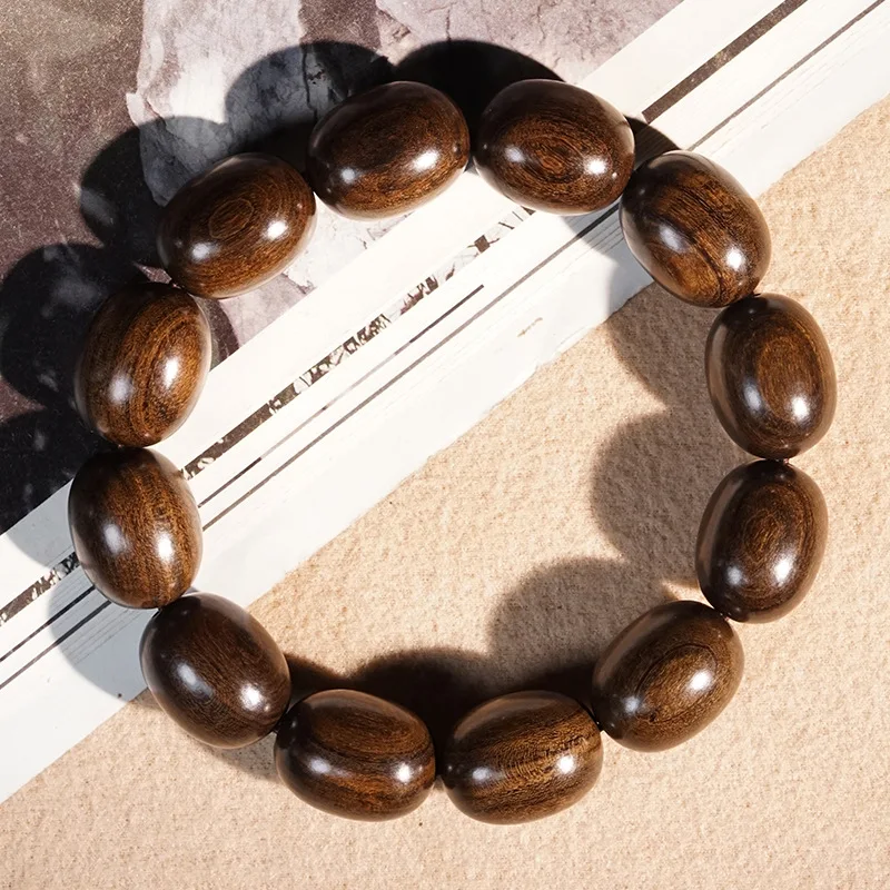 Sheng Guibao agarwood , irregular-shaped , Buddhist prayer beads, bracelet for men and women, complete design, wooden