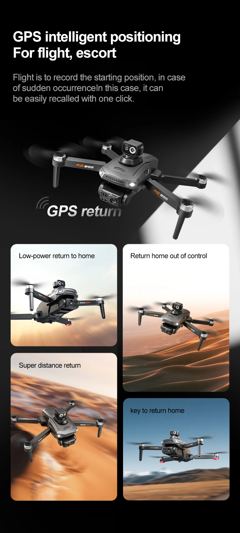 

Professional GPS Drone 8K Camera with Screen Remote Control Four-Axis Aerial Photography 5G Screen GPS Quadcopter Boy Gift Toys
