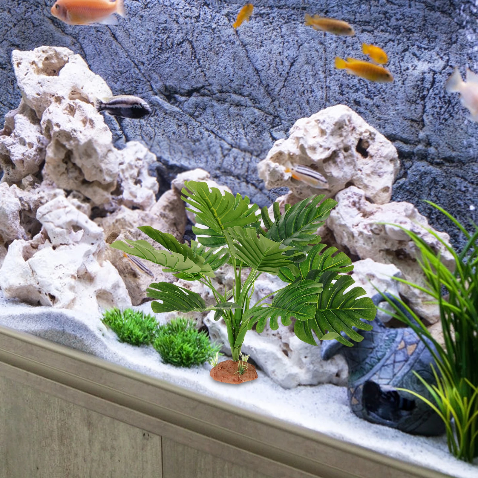 

Simulated Aquatic Plants Realistic Artificial Fish Tank Decor Lifelike Plastic Aquarium Ornaments Long Lasting Fade Resistant