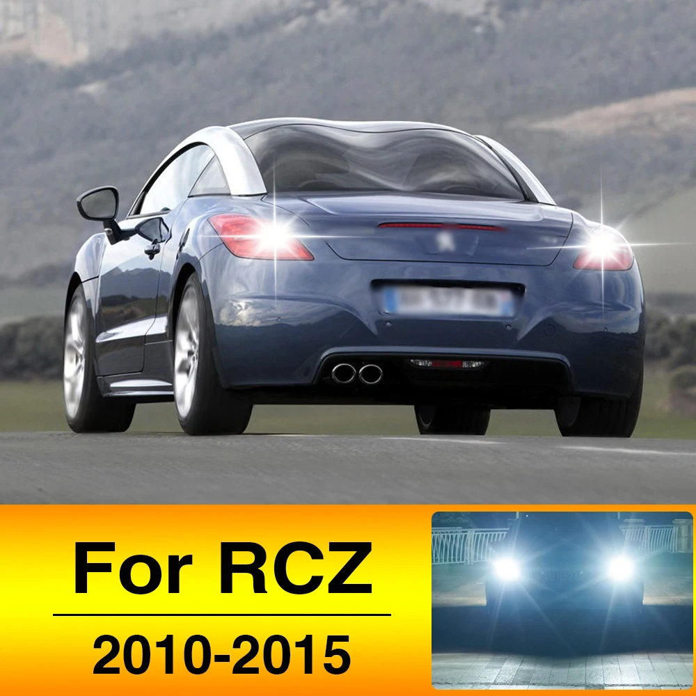 2pcs LED Reverse Light Backup Back Up Lamp Bulb For Peugeot RCZ Accessories 2010 2011 2012 2013 2014 2015