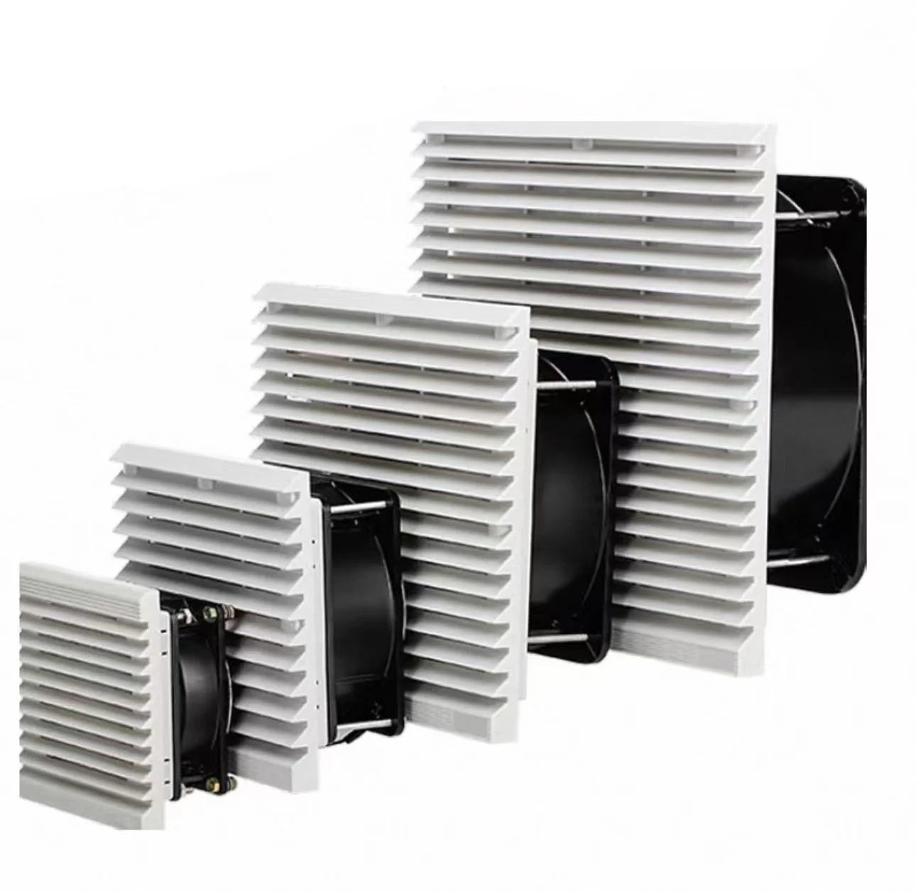 Filtro de aire de escape de ventilador axial Industrial, sistema de refrigeración de circulación de polvo, 220V, 110V, CA, doble