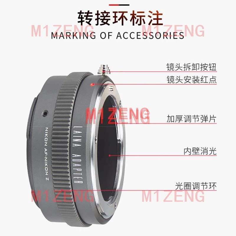 N/G-NZ Adjustable Aperture Adapter for nikon G AI AIS F AF lens to nikon Z z5 Z6 Z7 z8 Z9 z30 Z50 z6II z7II Z50II Zfc Camera