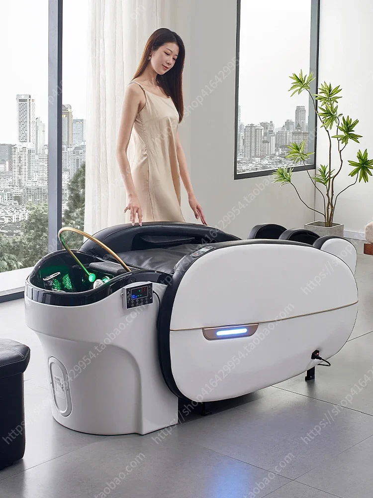 Multifunctional luxury full-automatic first-class space capsule intelligent electric massage shampoo bed