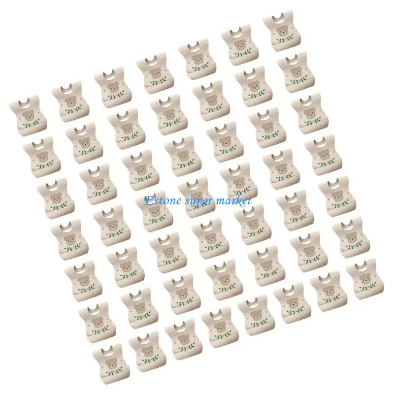 

090B 50pcs Portable Baby Bib Toddler Bib Fabric Bib for Trip & Hassle frees Cleanup
