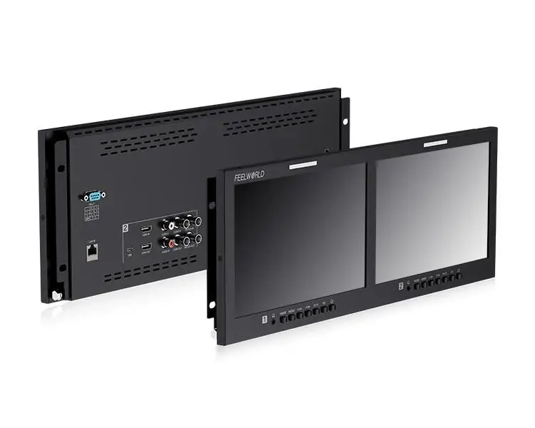 D101 plus Dual 10.1-inch 4RU Rackmount Monitor 4K HDMI SDI 1920x1200 IPS Display High-Definition Multimedia Interface