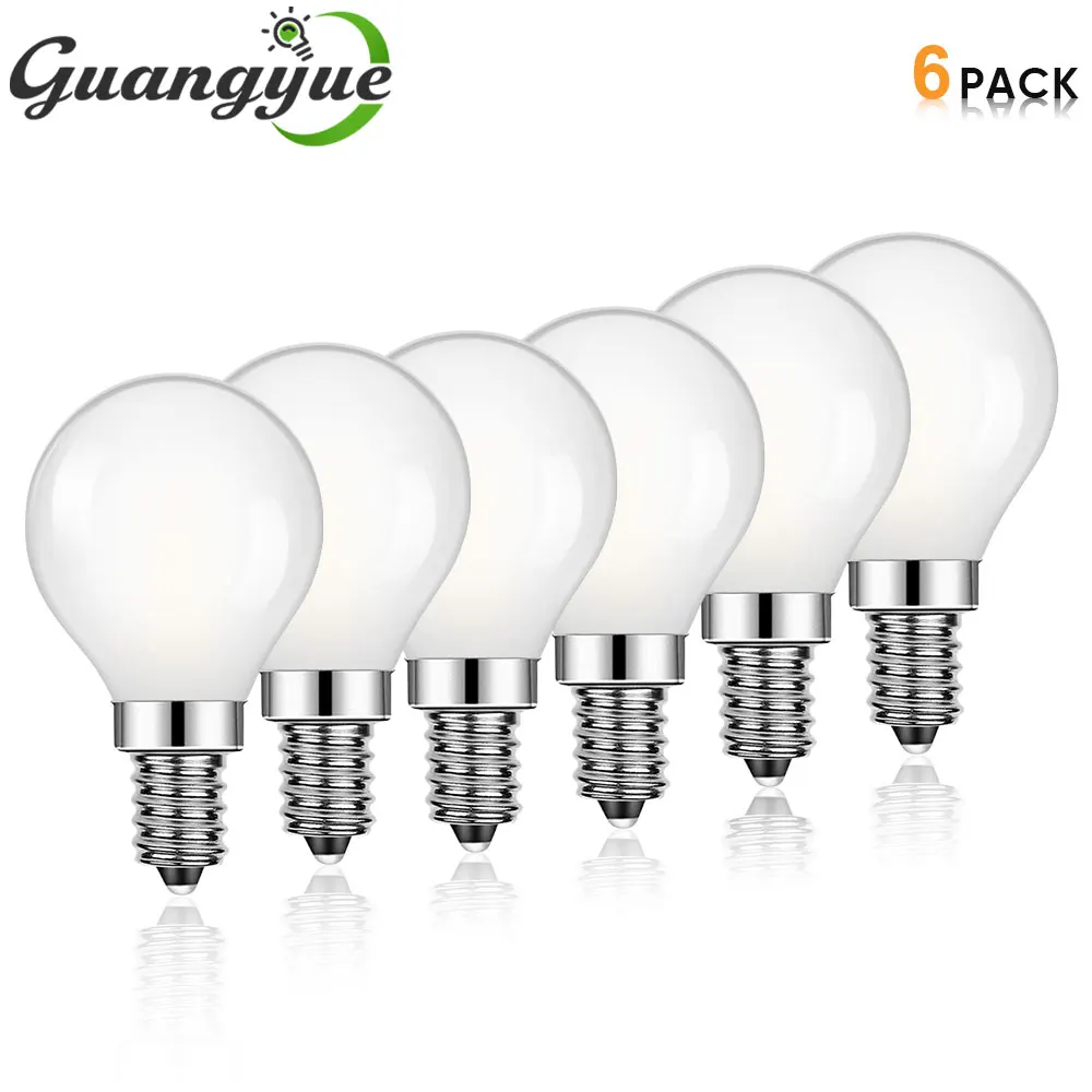 

Vintage G45 LED Filament Bulb 5W 2700K 6000K Frosted Glass Edison Light Bulbs E14 Globe Lamp for Home Pendant Antique Lights