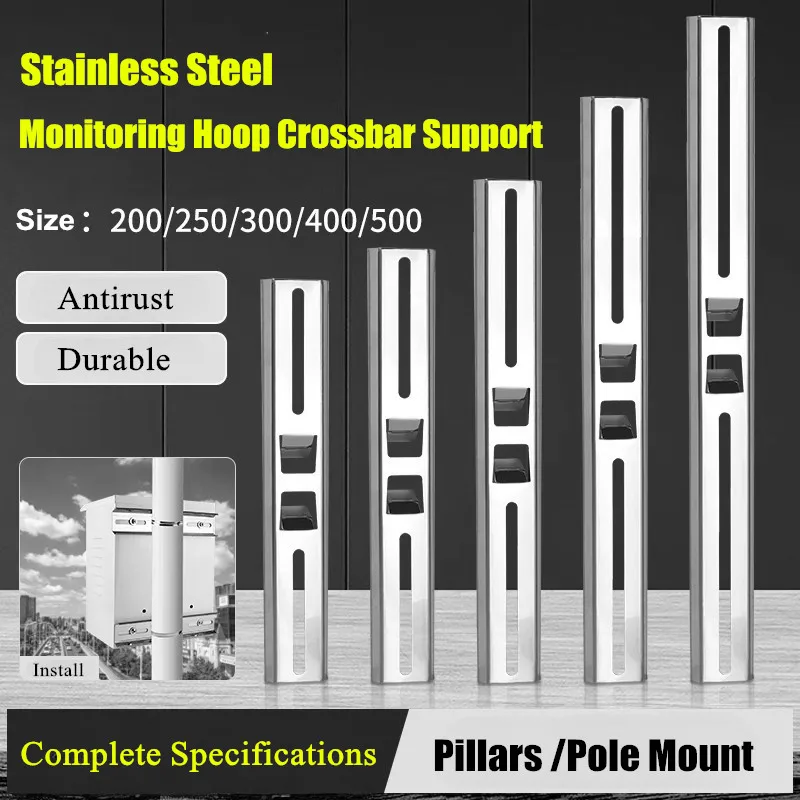 Pilastri e staffa di montaggio su palo staffa di fissaggio per braccio trasversale verticale per montaggio a parete per esterni con telaio di