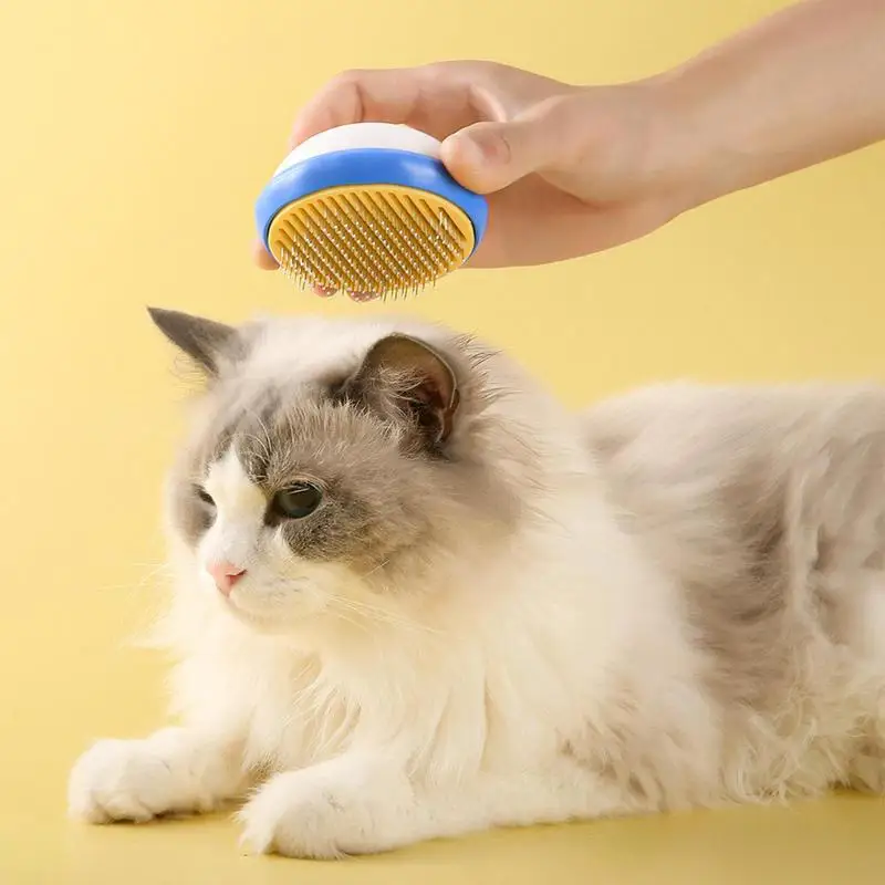 Cat Brush For Shedding Cat Brush For Short Hair Cats With Release Button Dog Shedding Brush For Grooming Gently Removes Loose