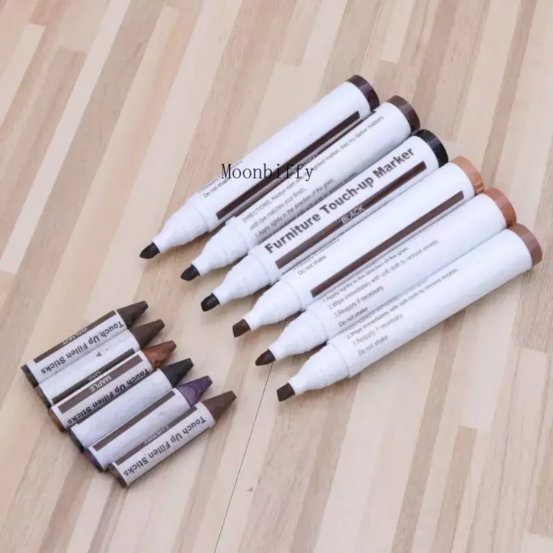 Imagem -04 - Móveis Touch up Kit Marcadores e Filler Sticks Arranhões de Madeira Restaurar Kit Scratch Patch Paint Pen Reparação de Madeira Composto