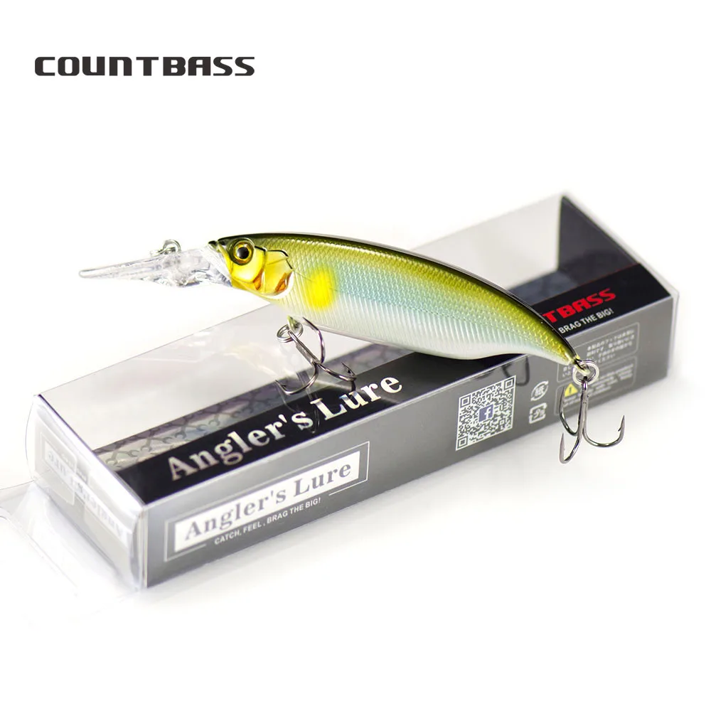 Countbass العائمة LBO Crankbait 80 مللي متر 11.9 جرام الصيد السحر الغوص عمق 2 متر Chatterbait المتذبذب هاردبيت La Peche Au Leurre #1