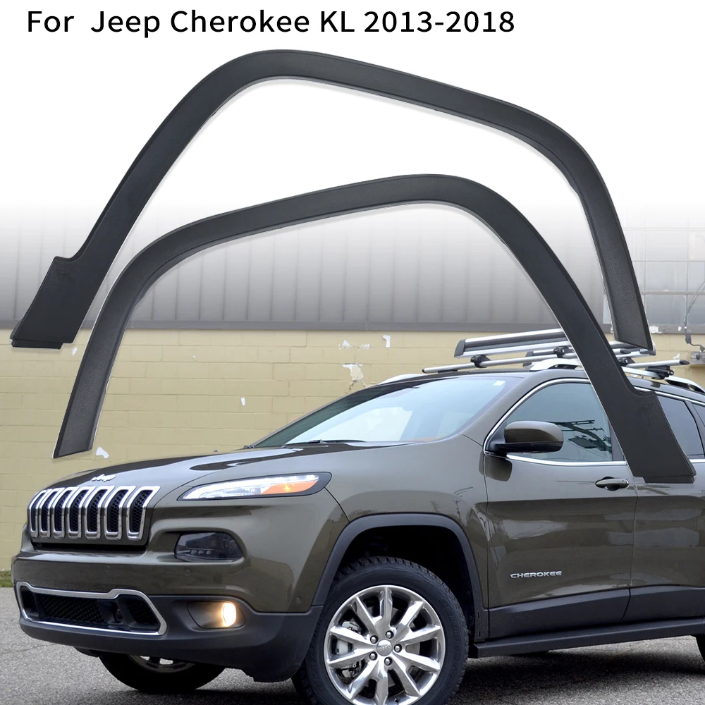 Fender roda depan Jeep Cherokee KL 2013-2018, perumahan roda cetakan Fender Trim sepatbor pelindung lumpur roda alis perakitan mobil