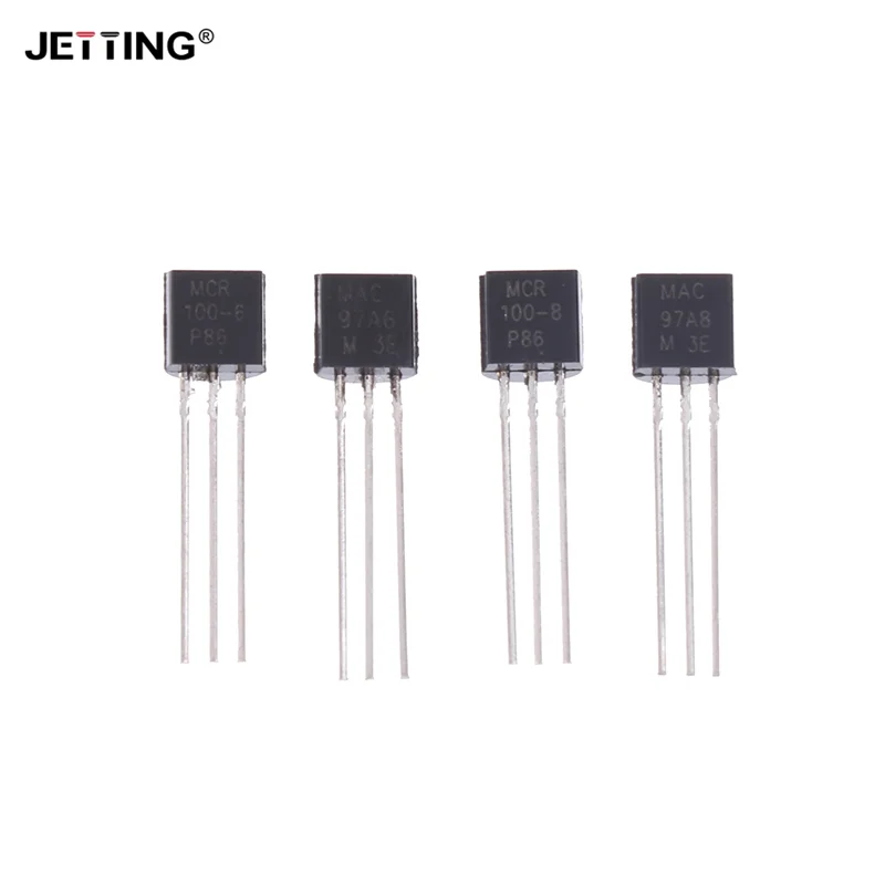 20pcs/set MAC97A6 MAC97A8 MCR100-6 MRC100-8 Single Bidirectional Thyristor Direct Plug Transistor