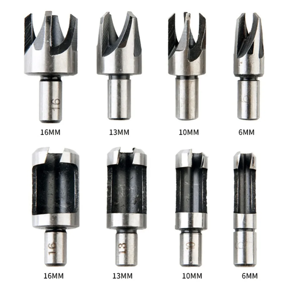 

Набор из 8 предметов: пробковый резак из углеродистой стали/пробковое сверло/деревообрабатывающее сверло/когти, круглый деревянный шип, пробковый резак из углеродистой стали